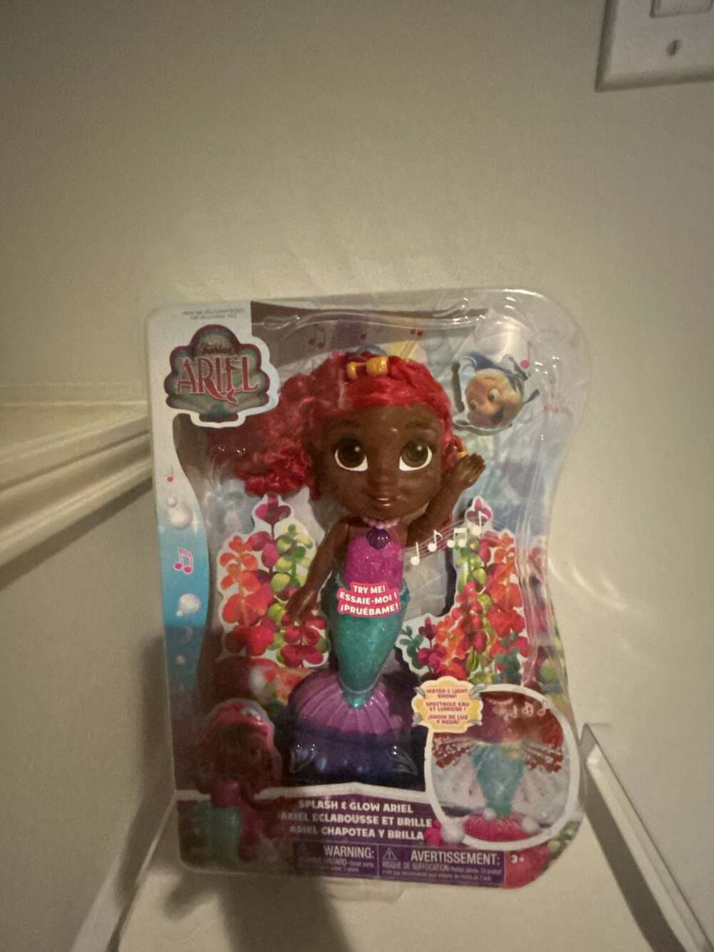 Disney Junior Ariel Splash & Glow Ariel Doll
